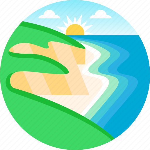 Coastal, beach, coast, landscape, sea icon - Download on Iconfinder