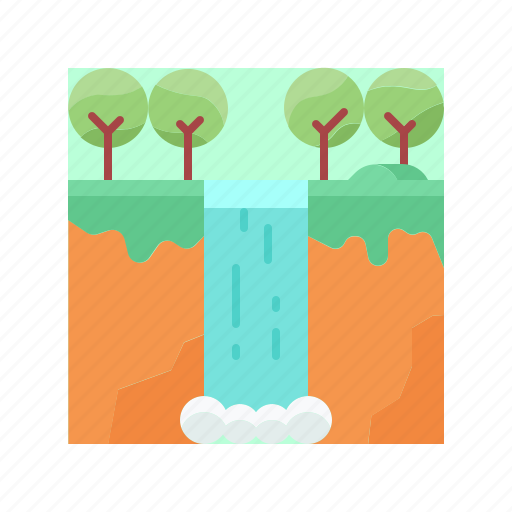Jungle, landscape, nature, tropical, waterfall icon - Download on Iconfinder