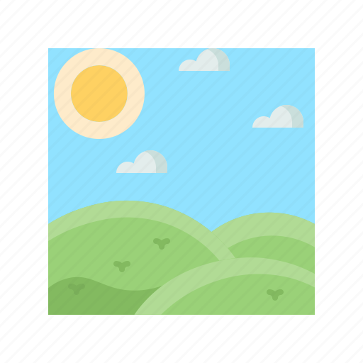 Grass, landscape, meadow, nature, steppe icon - Download on Iconfinder