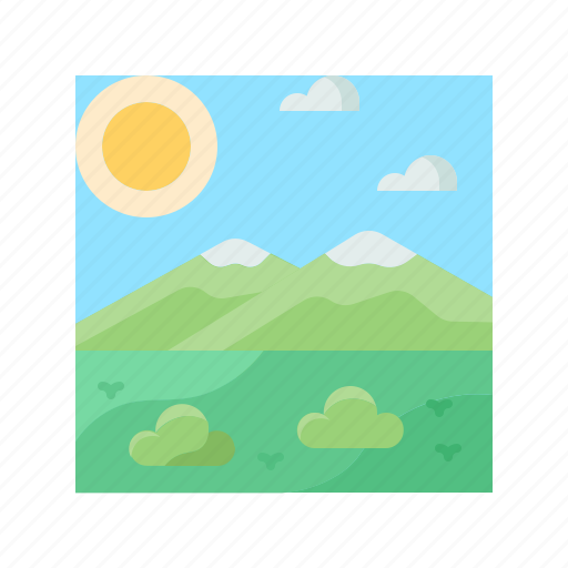 Landscape, nature, scenery, sky, tundra icon - Download on Iconfinder