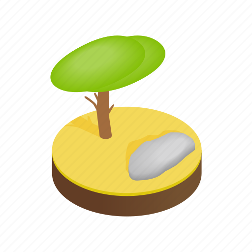 Desert, isometric, landscape, nature, plant, sky, tree icon - Download on Iconfinder