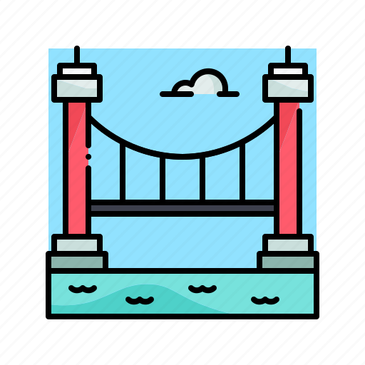 Bridge, building, landmark, river, travel icon - Download on Iconfinder