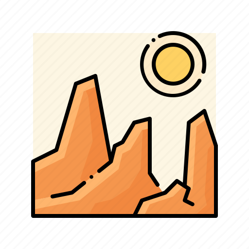 Canyon, landscape, nature, rock, travel icon - Download on Iconfinder