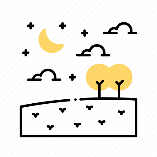 Landscape, moon, night, sky, star icon - Download on Iconfinder