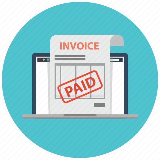 Check, electronic invoice, invoice, invoices, laptop, paid, payment icon - Download on Iconfinder
