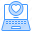 computer, heart, laptop, love, sweetheart 