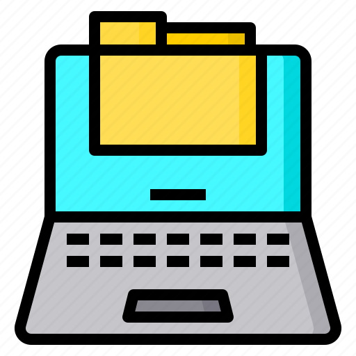 Computer, data, file, folder, laptop icon - Download on Iconfinder