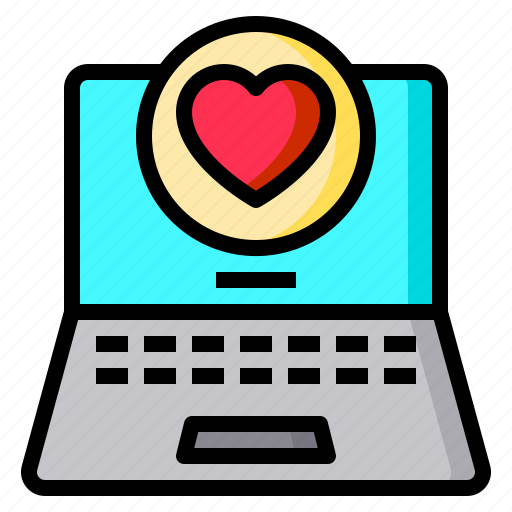 Computer, heart, laptop, love, sweetheart icon - Download on Iconfinder