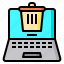bin, computer, laptop, recycle, trash 