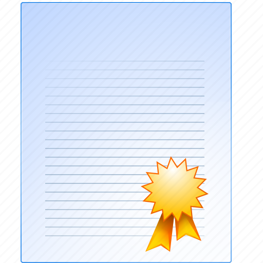Achievement, authorize, certificate, certification, degree, legal diploma, quality icon - Download on Iconfinder