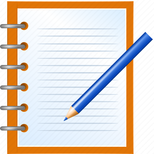 Write, notes, document, music, scratchpad, jotter, tablet icon - Download on Iconfinder