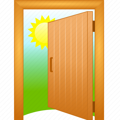 Admission, aisle, aperture of a door, discovered, door, doorway, entrance icon - Download on Iconfinder