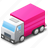 pink, map, van, base, marker, transportation, delivery, traffic, transport, travel, deliver