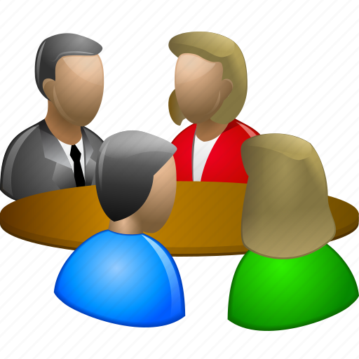 Conference, congress, consultation, counsel, round table, session, staff icon - Download on Iconfinder