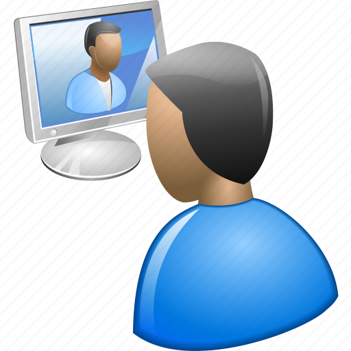 Communication, connection, online contact, people, virtual visit, visual, web icon - Download on Iconfinder