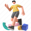 running, run, runner, sports competition, sport, 3d character, game, athlete, hobby 