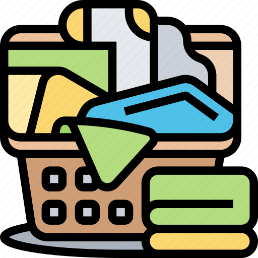 Laundry, basket, clothes, wash, cleaning icon - Download on Iconfinder