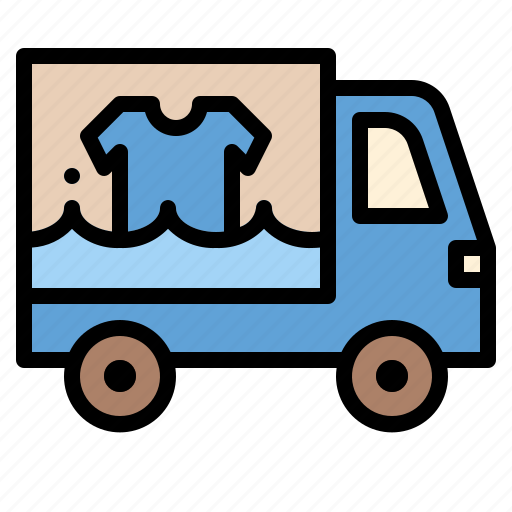 Housekeeping, laundry, service, van icon - Download on Iconfinder