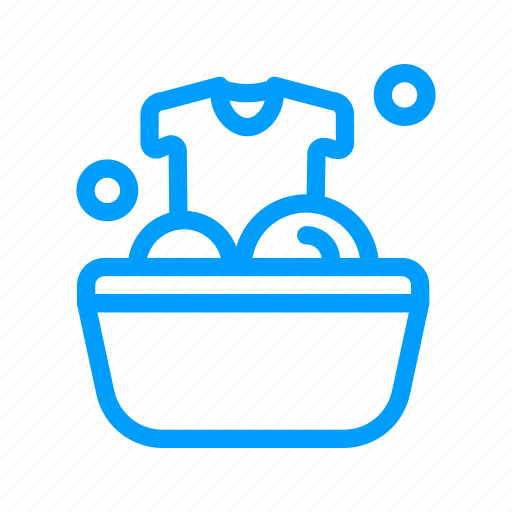 Washing, clothes, foam, laundry, bubble, wash, basin icon - Download on Iconfinder