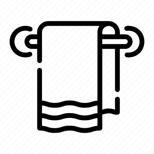 Towel, wiping, towels, bath, fabric, hanging, dry icon - Download on Iconfinder