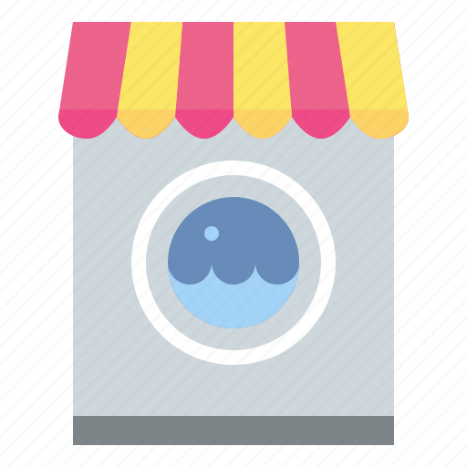 Laundry, machine, shop, washing icon - Download on Iconfinder