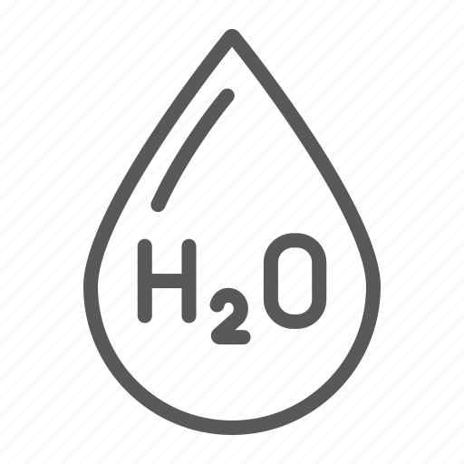 Chemical, drop, formula, h2o, water icon - Download on Iconfinder