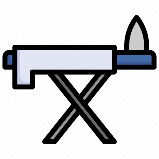 Iron, table, ironing, board, furniture, and, household icon - Download on Iconfinder