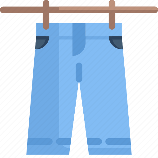 Cleaning, hanging, hygiene, laundry, pants are drying, trousers, washing icon - Download on Iconfinder