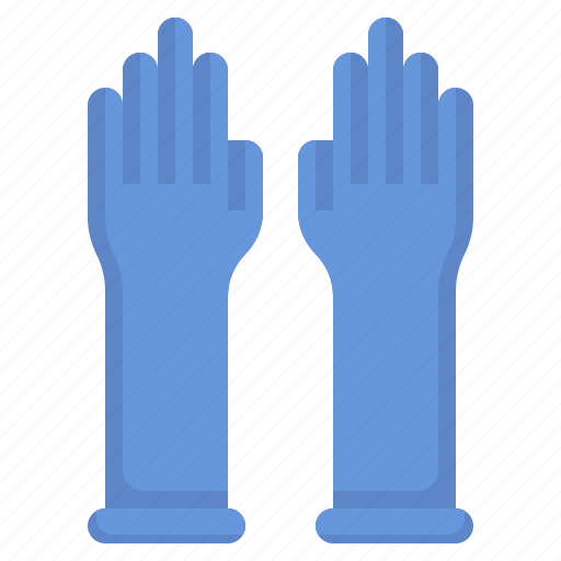 Gloves, laundry, latex, equipment, protection icon - Download on Iconfinder