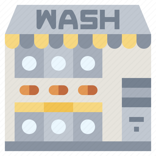 Buildings, clothing, fashion, laundry, service, store, wash icon - Download on Iconfinder