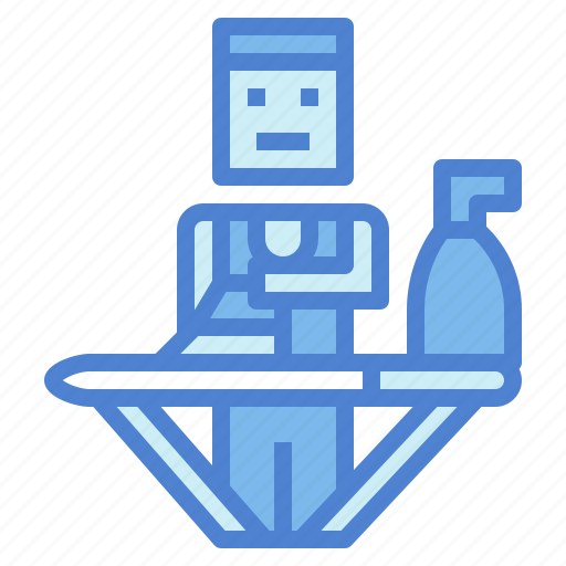 Iron, laundry, man, service, stream icon - Download on Iconfinder