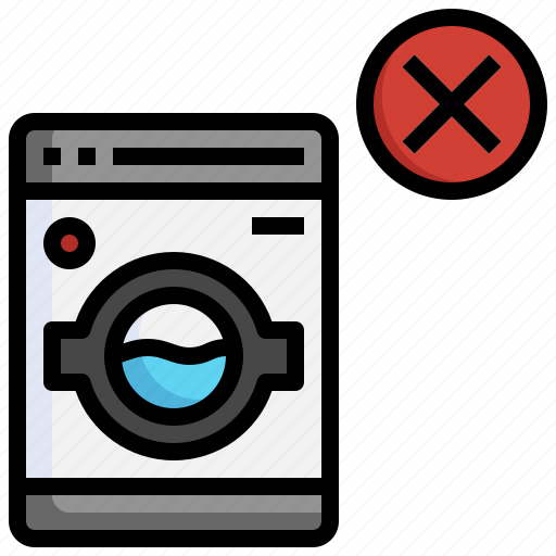 Incorrect, wash, clean, laundry, washing, machine, dried icon - Download on Iconfinder