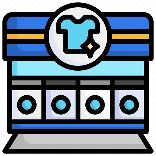 Laundry, shop, wash, clean, washing, machine, dried icon - Download on Iconfinder