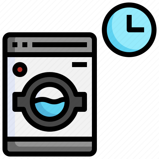 Washing, time, wash, clean, laundry, machine, dried icon - Download on Iconfinder