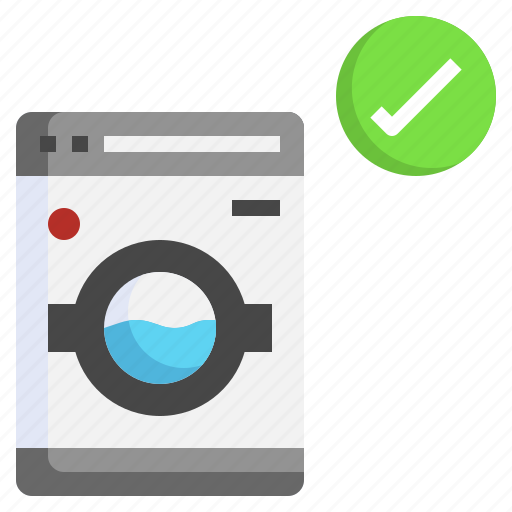 Correct, wash, clean, laundry, washing, machine, dried icon - Download on Iconfinder