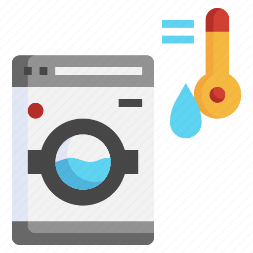 Hot, wash, clean, laundry, washing, machine, dried icon - Download on Iconfinder