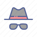 avatar, detective, glasses, hat