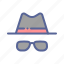 avatar, detective, glasses, hat 