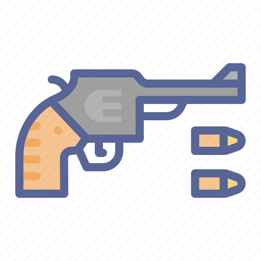 Bullet, gun, pistol, revolver icon - Download on Iconfinder