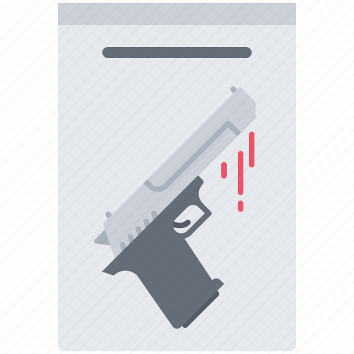 Blood, court, evidence, gun, jurisprudence, law, police icon - Download on Iconfinder