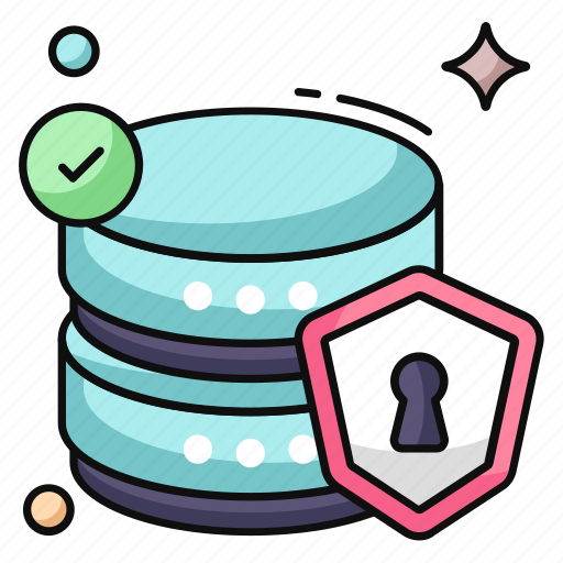 Database security, dataserver security, database, db icon - Download on Iconfinder