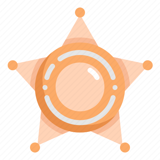 Badge, justice, law, police, policeman, sheriff, star icon - Download on Iconfinder