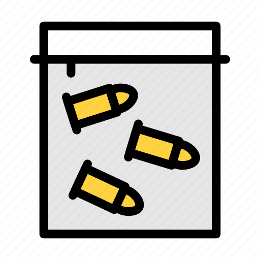 Bullets, investigation, court, evidence, proof icon - Download on Iconfinder