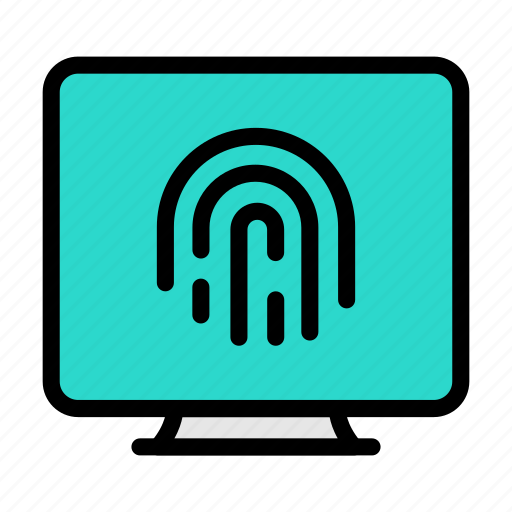 Fingerprint, scanner, evidence, investigation, court icon - Download on Iconfinder