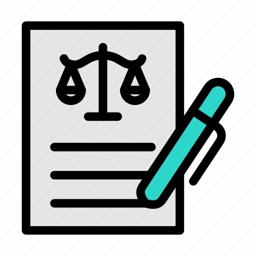 Scale, legal, court, file, document icon - Download on Iconfinder