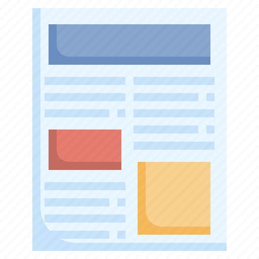 Newpaper, news, report, communications, journal icon - Download on Iconfinder