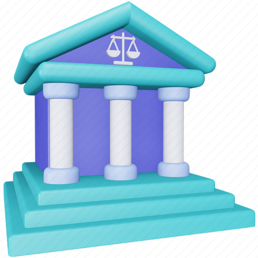 Court, building, law, justice, architecture, bank, real estate 3D illustration - Download on Iconfinder
