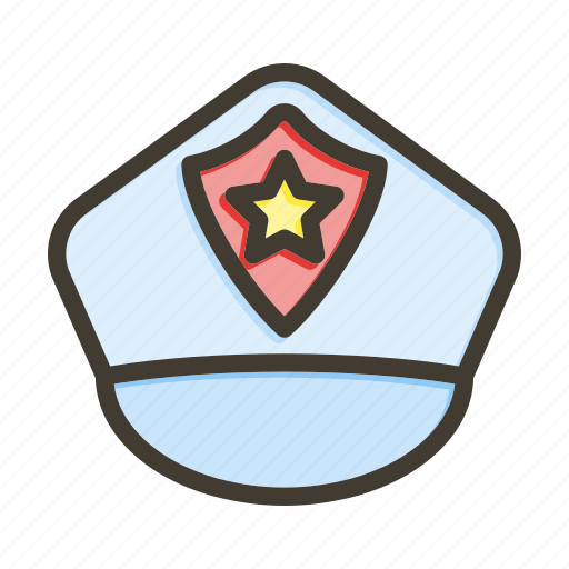 Policeman, cap, uniform, officer, security, hat icon - Download on Iconfinder