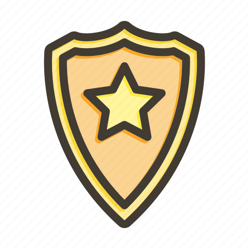 Police badge, star, shield, law, sheriff icon - Download on Iconfinder