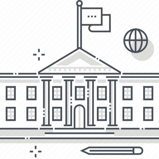 Administration, building, governance, government, justice, law, white house icon - Download on Iconfinder